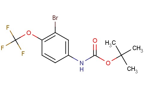 Carbamic acid, N-[3-bromo-4-(trifluoromethoxy)phenyl]-, 1,1-dimethylethyl ester